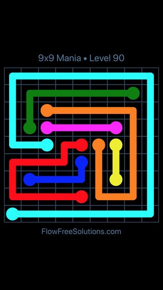 Flow Free 9x9 Mania .